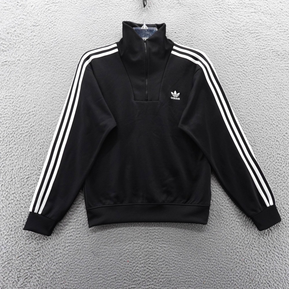 Adidas Originals Funnelneck Track Top Jacket Black White Mens XS NEW